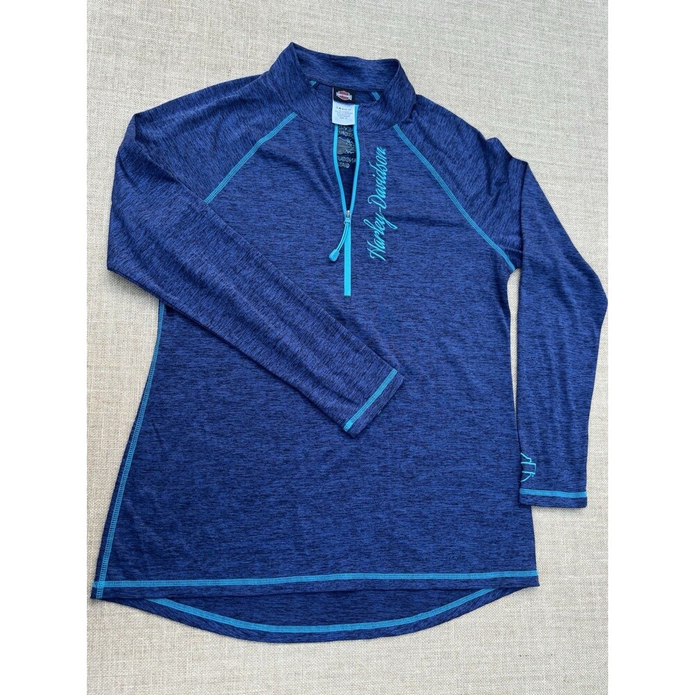 Harley-Davidson Bert’s Barracuda Florida Women's 1/4 Zip Performance Pullover XL